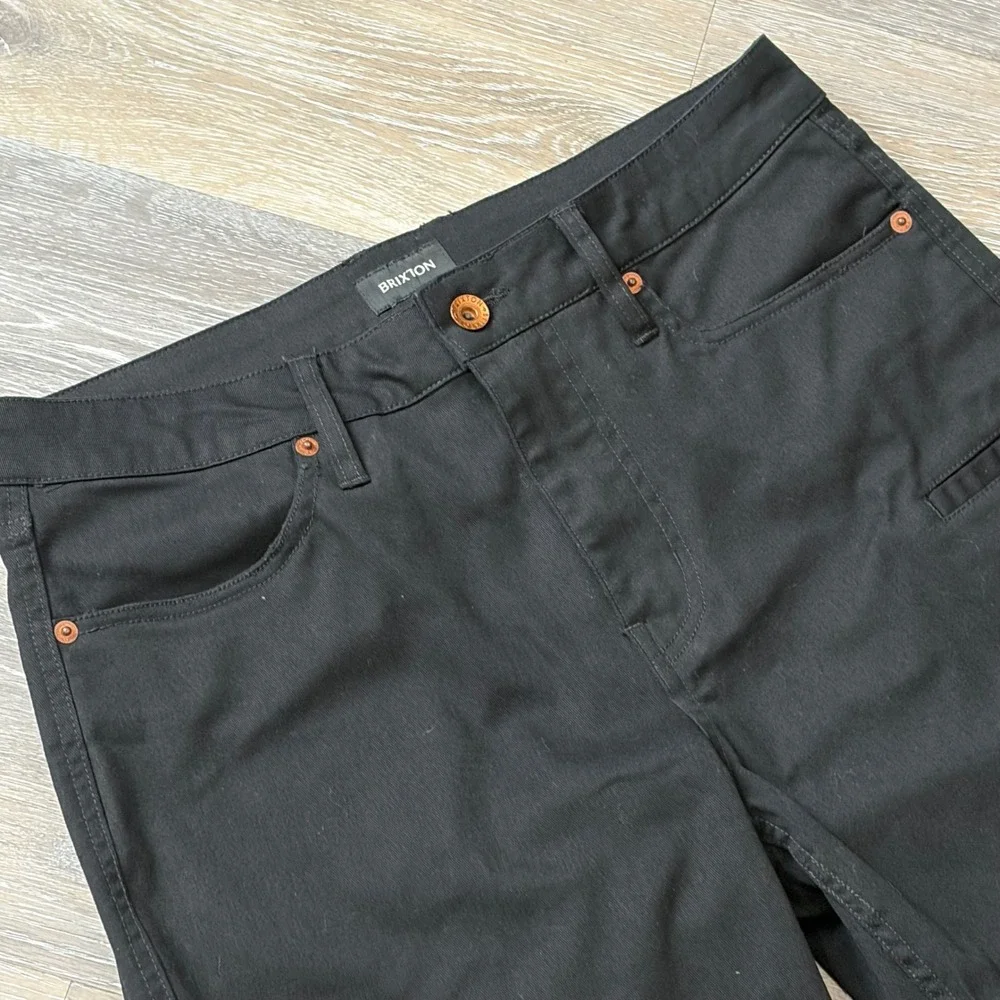 Brixton Relaxed Fit Carpenter Pants Mens 31 Black Straight Leg Workwear Utility